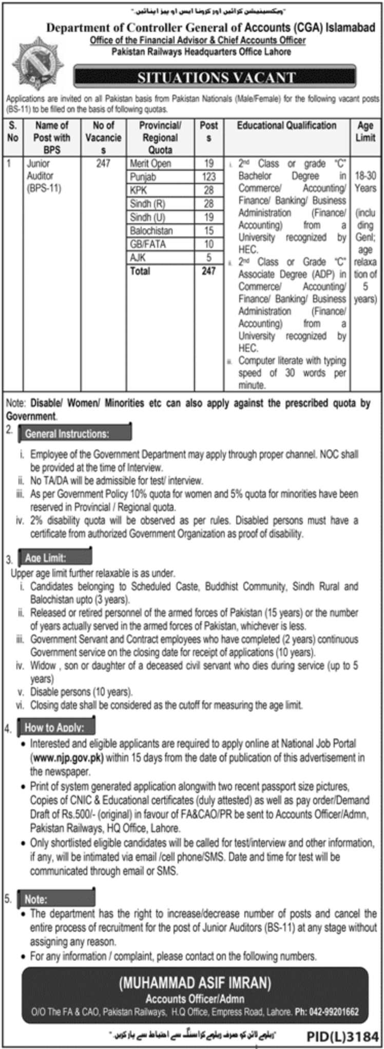 Pakistan Railway Jobs 2023 Online Apply - www.railway.gov.pk jobs 2023