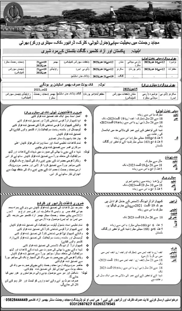 Pak Army Jobs 2023 - www.joinpakarmy.gov.pk 2023