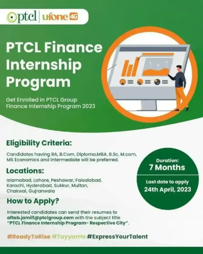 PTCL Internship 2023 Apply Online