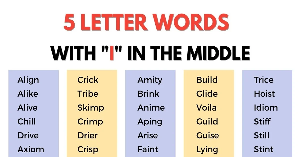 5 Letter Words with i in the Middle